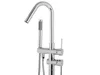 BELIANI Armatur Silber Freistehend Chrom Messing Zink Produktbild-Vorschau 4