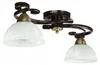 Deckenlampe Landhaus "Aurora" Glas Metall Schwarz Weiß Produktbild-Vorschau 3