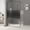 vidaXL Sprchová zástěna pro sprchový kout černá 115x195 cm Náhled obrázku produktu 2