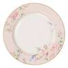 Piatto da portata Clayre & Eef Ø 27 cm Fiori di porcellana Anteprima dell’immagine prodotto 1