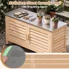 COSTWAY, armadietto da giardino in legno, mobiletto Anteprima dell’immagine prodotto 4