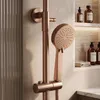 Rea Set Doccia Con Termostato Parot Light Brush Copper Anteprima dell’immagine prodotto 7