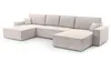 AX LIVING Weiß Sofa U mit Schlaffunktion Cedria U Produktbild-Vorschau 2