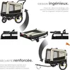 Remorque vélo pour chien WoofRider multifonction, Pliable, Voir les images du produit 3