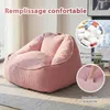 Pouf géant adulte, rembourrage en mousse, canapé de sol Voir les images du produit 5