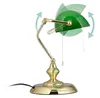 Relaxdays Bankerlampe mit Zugschalter, grüner Schirm, Produktbild-Vorschau 6
