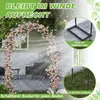 UISEBRT Schwarz Rosenbogen aus Metall stabil Gartenbogen Produktbild-Vorschau 5