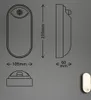 Technical drawings and a small product shot of an outdoor wall lamp. Anteprima dell’immagine prodotto