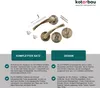 KOTARBAU® Drückergarnitur Türklinke Patina WC–Garnitur Produktbild-Vorschau 2