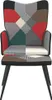 vidaXL Relaxační křeslo se stoličkou Patchwork Fabric Náhled obrázku produktu 2