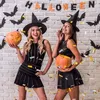 10er Pack Hexenhut Schwarz Halloween Party Hüte Kostüm Produktbild-Vorschau 6