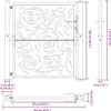 vidaXL Portail de jardin noir 100 x 100 cm en acier, motif Voir les images du produit 8