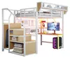 Letto a castello in metallo Merax 140×200 cm con scrivania Anteprima dell’immagine prodotto 9
