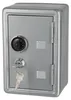 Spardose Tresor mit Schlüssel silber 12x18x10cm Metall Produktbild-Vorschau 4