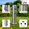 Grafner Edelstahl Design Gartensteckdose mit 4 Steckdosen, Produktbild-Vorschau 2