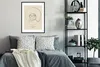 MuchoWow® Gerahmtes Poster Linienkunst - Frau - Text - Produktbild-Vorschau 2