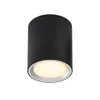 A black cylinder-shaped ceiling light with a white light source. Produktbild-Vorschau