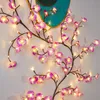 1,8m 96 LED Blumenranken Lichterkette Blütenblätter Produktbild-Vorschau 8