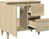 vidaXL Armoire de salle de bains Chêne Sonoma 65x33x60 cm Voir les images du produit 9