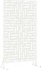 vidaXL Brise-vue 100 x 50 x 180 cm en acier blanc Voir les images du produit 1