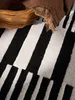 Elle Decoration Stryve Wollteppich Pulse Schwarz Weiß Produktbild-Vorschau 7