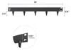 VEVOR Rasenkanten 5er Set 990 x 156 x 1,5 mm Rostbeständige Produktbild-Vorschau 7