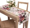 Tischläufer mit Muster 40 x 220 cm Blumen und Blätter Produktbild-Vorschau 3