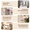 Make-up tafel met spiegel en verstelbare LED-verlichting – Productafbeelding-voorbeeld 5