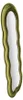 FURNLUX Espejo de pared Miki, color verde, 60 cm / Color Vista previa de la imagen del producto 4