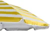 A close-up view of a striped beach umbrella. Produktbild-Vorschau
