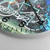 Wanduhr - Rund - Glasuhr - Fahrräder Graffiti Straße Wand - Produktbild-Vorschau 5