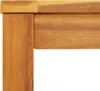 A close-up view of the corner of a wooden table. Anteprima dell’immagine prodotto