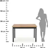 Halmar Tisch schwarz braun Möbelplatte 68cm x 120cm x 77cm Produktbild-Vorschau 3