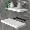CASARIA® Étagère murale flottante blanche 50 cm MDF robuste Voir les images du produit 1