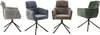 Four chairs of different colors are shown from different angles against a white background. Produktbild-Vorschau