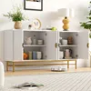 Cassettiera Merax 160 cm, credenza a 4 ante, gamba dorata, Anteprima dell’immagine prodotto 5