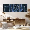 Bild auf Leinwand - Leinwandbild - 3 Teile - Blau Kaktus Produktbild-Vorschau 7
