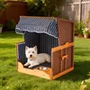 Fauteuil de plage pour chien Relaxdays, en rotin, avec Voir les images du produit 2