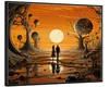 Wallario Wandbild Sonnenuntergang in einer fremden Welt, Produktbild-Vorschau 2