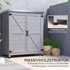 Outsunny Gartenschrank Holz Outdoor wetterfest Produktbild-Vorschau 7