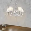 Kronleuchter 5-flammig Weiß [45cmx Ø54cm] Chrom Kristall Produktbild-Vorschau 5