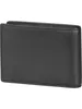 A black leather BOSS wallet is shown from the side. Podgląd zdjęcia produktu