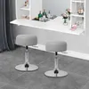 ML-Design 2x kozmetická stolička svetlosivá Ø 33 cm, Náhľad obrázku produktu 6