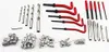 A collection of tools for thread repair, including drills, taps, and thread inserts, laid out on a white background. Produktbild-Vorschau