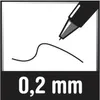 STAEDTLER Finliner 308 SB6P czarny 6 sztuk/opakowanie Podgląd zdjęcia produktu 13