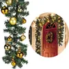 A Christmas garland with lights and ornaments is shown, with a separate close-up of a garland on a door. Produktbild-Vorschau