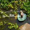 esotec Wasserspeier FROSCH liegend Seerosen-Blatt mit Produktbild-Vorschau 3