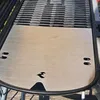 A close-up view of a stainless steel grill plate, part of a grill. Produktbild-Vorschau