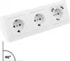 Bloc de prises McPower "Flair", en saillie, blanc, 3x Voir les images du produit 3