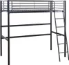 Letto a soppalco in metallo "Alora" - 90 x 190 cm - Nero Anteprima dell’immagine prodotto 1